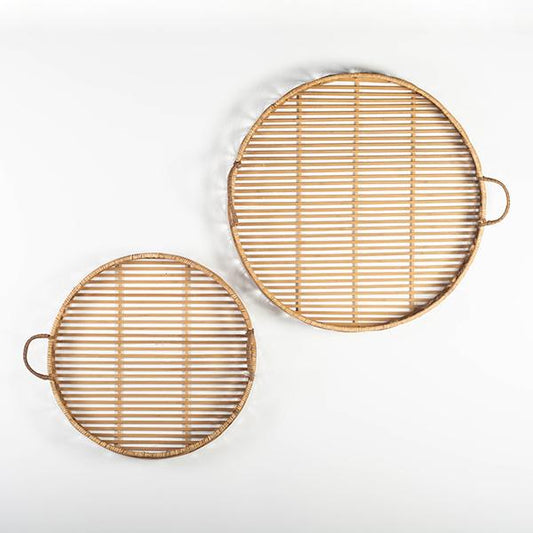 Bamboo Round Trays- 2 Sizes